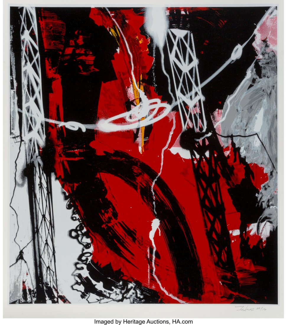 Futura (b. 1955) Helix Object (Red), 2008 Serigr (1 of 2)