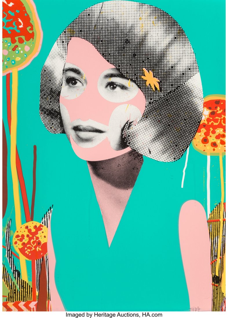 Paul Insect (b. 1971) Poppy Love, 2017 Screenpri: Paul Insect (b. 1971) Poppy Love, 2017 Screenprint in colors on paper 27-1/2 x 19-5/8 inches (69.9 x 49.8 cm) (sheet) Ed. 19/60 Signed and numbered in pencil along lower edge Published by Allouche Gal