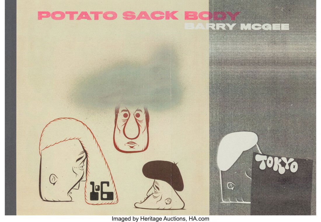 Barry McGee X Perrotin Potato Sack Body Zine, 20: Barry McGee X Perrotin Potato Sack Body Zine, 2020 Screenprinted paperback book 8-1/4 x 6-1/4 inches (21 x 15.9 cm) Published by Perrotin Gallery, Tokyo HID03101062020 © 2020 Heritage Auctions |