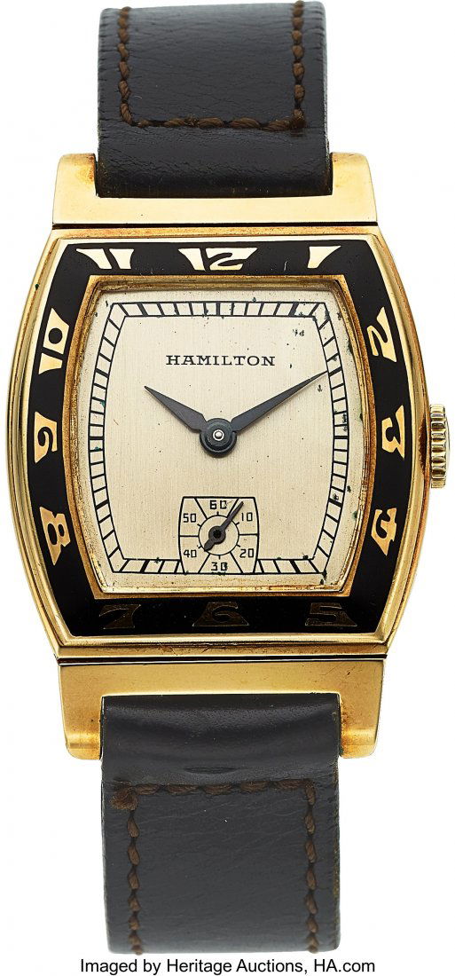 Hamilton, Rare and Preserved "Coronado", 14k Gol (1 of 4)