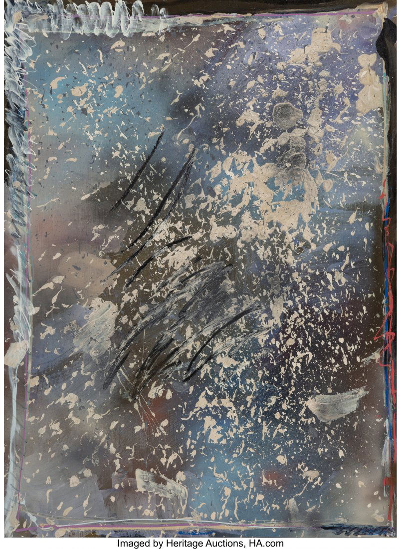 Jules Olitski (1922-2007) Beauty Gauge, 1987 Wat: Jules Olitski (1922-2007) Beauty Gauge, 1987 Water-based acrylic and oil-based enamel paint on Plexiglass 49-1/2 x 36-1/4 inches (125.7 x 92.1 cm) Signed and dated on the reverse: 1987 / Jules / Olits