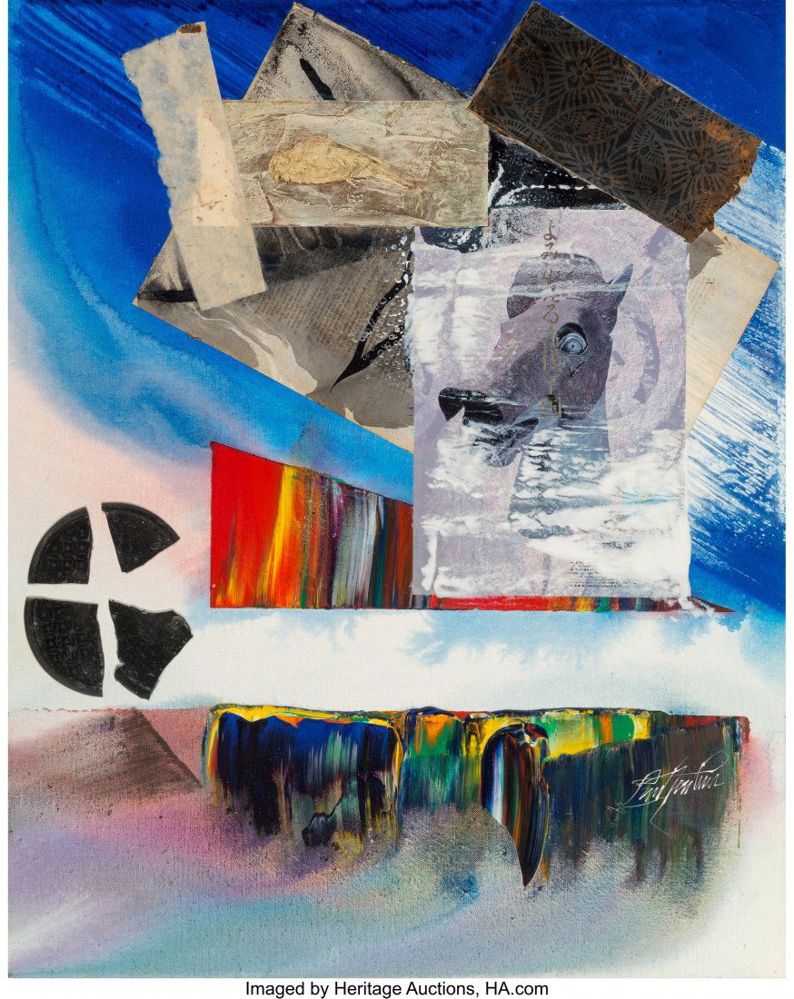Paul Jenkins (1923-2012) Phenomena Seven Leagues: Paul Jenkins (1923-2012) Phenomena Seven Leagues Above the Sea, 1989 Mixed media and collage on canvas 30 x 24 inches (76.2 x 61.0 cm) Signed lower right: Paul Jenkins Signed, dated, and titled on lab