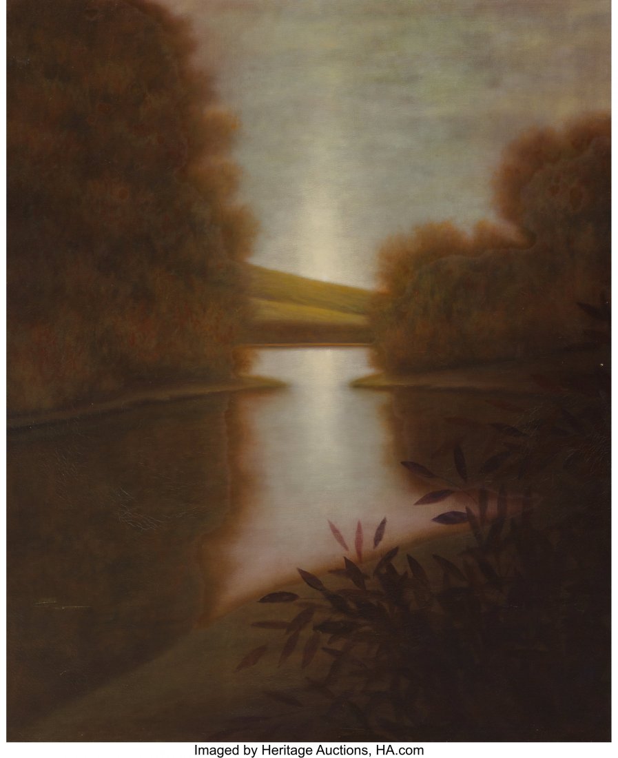 Wade Hoefer (b. 1951) Ripas, 1994 Acrylic on can: Wade Hoefer (b. 1951) Ripas, 1994 Acrylic on canvas 60 x 48 inches (152.4 x 121.9 cm) Signed, dated, titled, and inscribed: Ripas / Wade Hoefer / 1994 / Healdsburg / CA PROVENANCE: Four Seasons, Carls