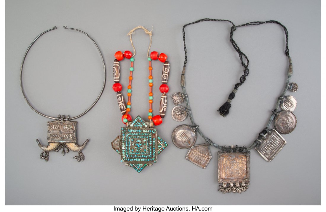 Three North Indian and Himalayan Ceremonial Neck (1 of 2)