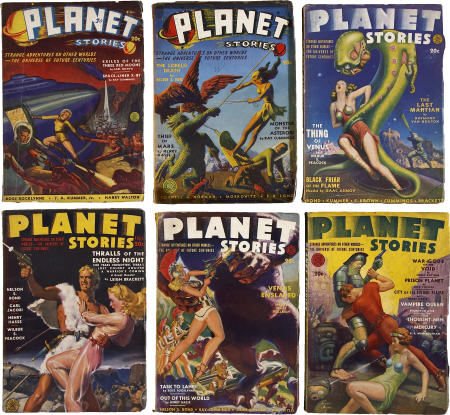 Planet Stories (Fiction House, 1940-55) Group of