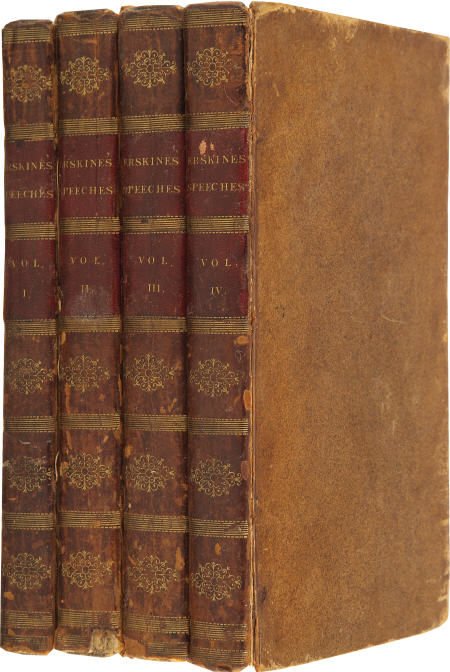 Speeches of The Hon. Thomas Erskine. 1813.
