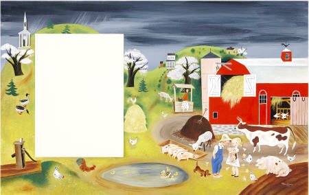 GUSTAF TENGGREN (American 1896 - 1970) Farm