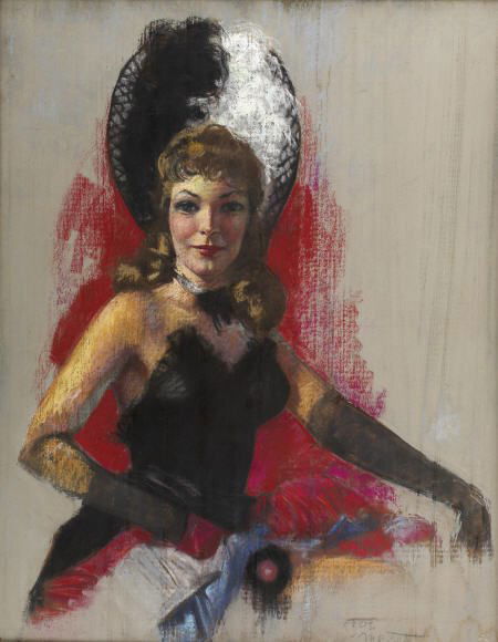 ZOE MOZERT (American 1904 - 1993) Can-Can Girl,