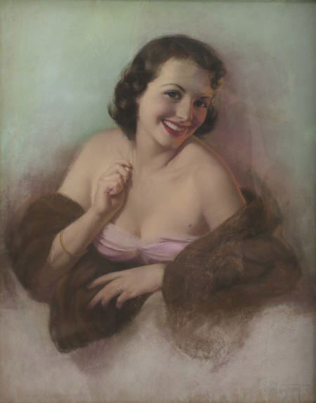 ZOE MOZERT (American 1904 - 1993) Brunette in a