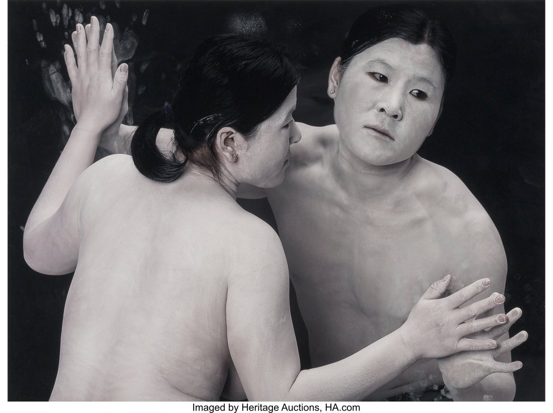 Chi Peng (Chinese, b. 1981) Consubstantiality II: Chi Peng (Chinese, b. 1981) Consubstantiality II (Mirror), 2003 Digital dye coupler 34 x 46 inches (86.4 x 116.8 cm) Signed, titled, dated, and editioned '4/10' in ink mount recto. HID03101062020 &cop