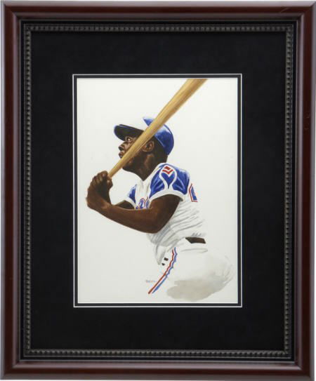 1985 Hank Aaron Original Art by Dick Perez.