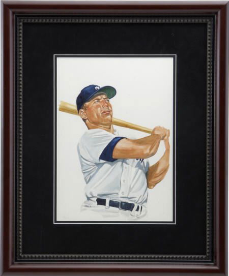 1985 Mickey Mantle Original Art by Dick Perez.