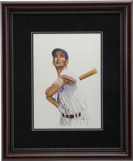 1985 Ted Williams Original Art by Dick Perez.