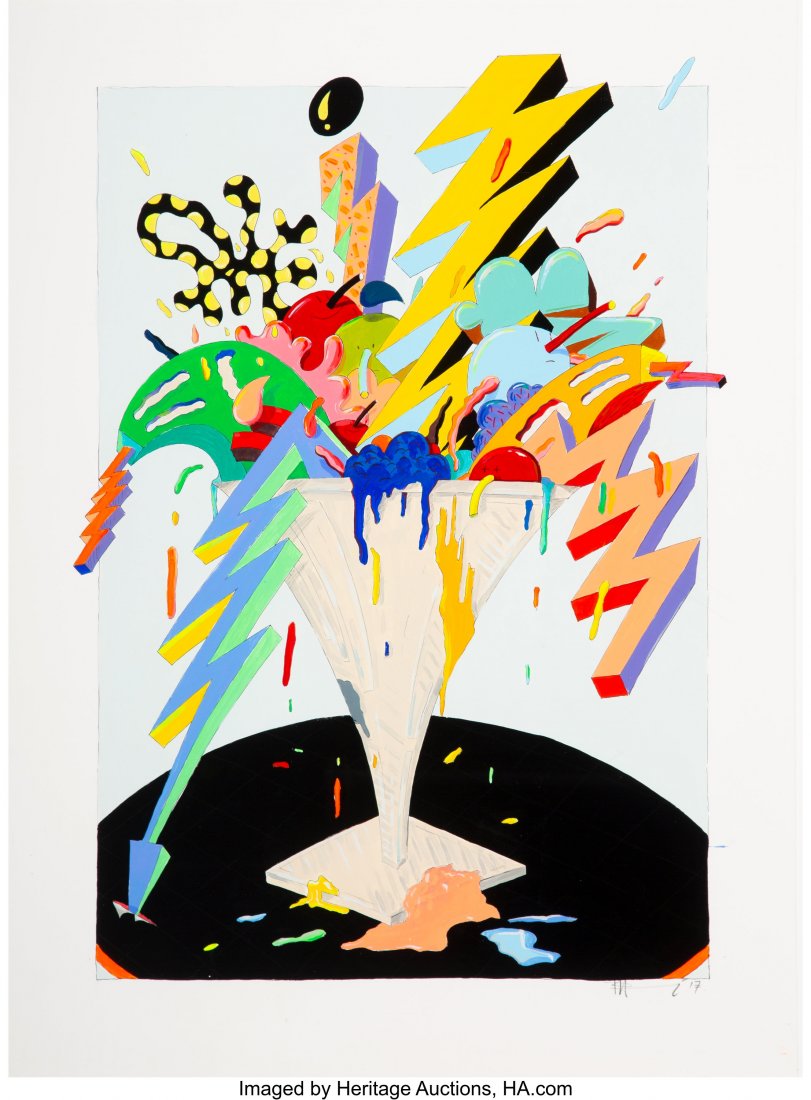 Paul Insect (b. 1971) Untitled, 2017 Acrylic on: Paul Insect (b. 1971) Untitled, 2017 Acrylic on Artistico Fabriano paper 30 x 22 inches (76.2 x 55.9 cm) (sheet) Signed and dated in pencil lower right: Paul Insect '17 HID03101062020 © 2020 Heri