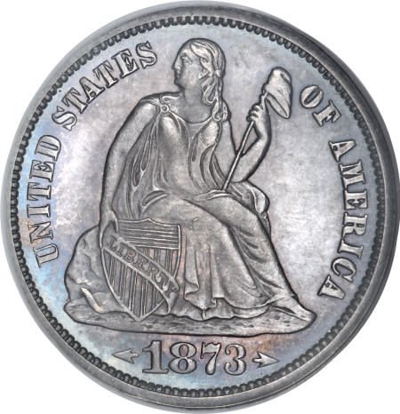 1873 10C Arrows PR65 NGC.