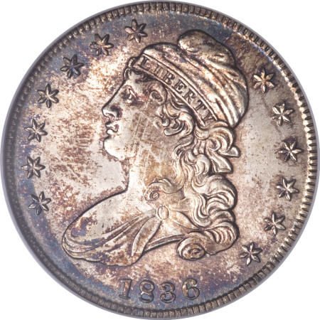 1836 50C Lettered Edge MS65 NGC.