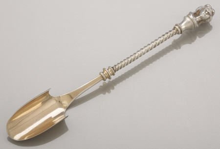 Duhme American Silver and Gilt Medallion Scoop