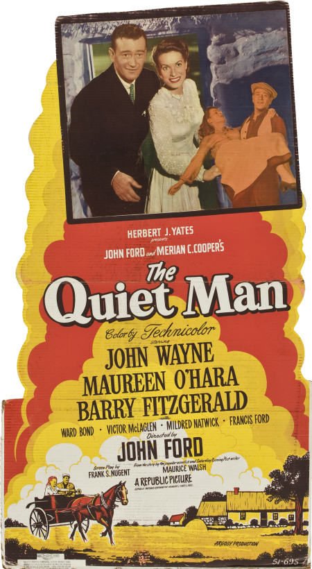 The Quiet Man (Republic, 1952). Standee.