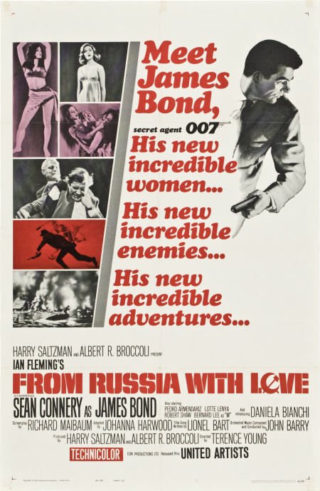 From Russia with Love (United Artists, 1964).
