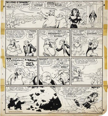Al Capp Li'l Abner Sunday Strip Original Art