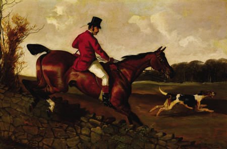After JOHN FREDERICK HERRING Fox Hunt, 1851 Oil