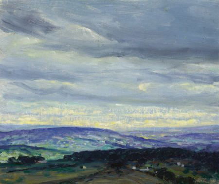 GEORGE WILLIAM SOTTER Cloud Study, DATE Oil on