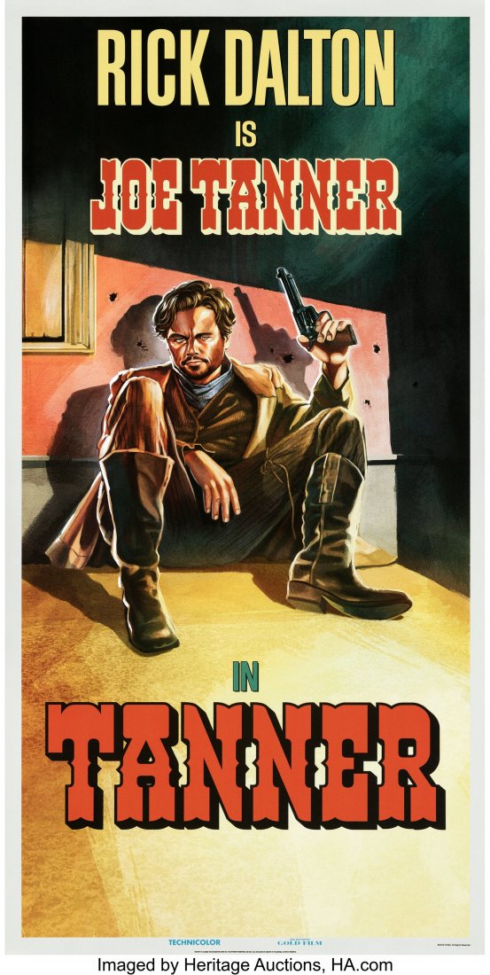 Once Upon a Time in...Hollywood (Columbia, 2019): Once Upon a Time in...Hollywood (Columbia, 2019). Rolled, Near Mint. Set Dressing Posters (2) (36" X 72"). Tanner & Dyn-O-Mite Styles, Martin Duhovic & Steve Chorney Artwork. The 9th film from