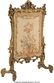 28030: A French Louis XV-Style Giltwood Fire Screen wit