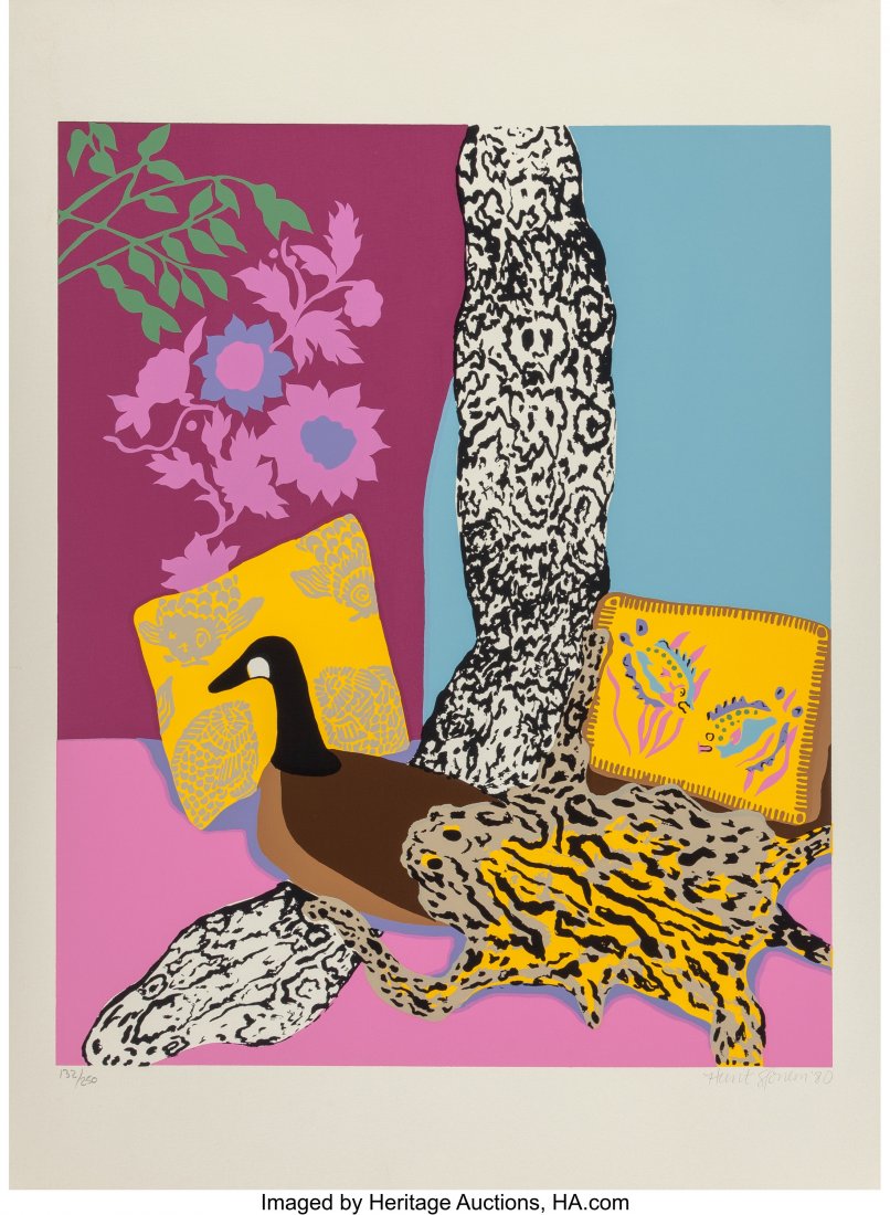 Hunt Slonem (American, b. 1951) Anaconda, 1980 S: Hunt Slonem (American, b. 1951) Anaconda, 1980 Serigraph in colors on Arches paper 29-3/4 x 22 inches (75.6 x 55.9 cm) (sheet) Ed. 132/250 Signed, numbered, and dated in pencil along lower edge HID031