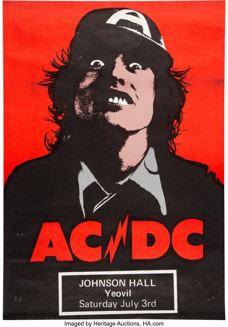 89081: AC/DC 1976 British First-Album Tour Poster Featu - Aug 08, 2020 ...