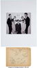 89772: The Elegants Signed Page. A piece of paper that