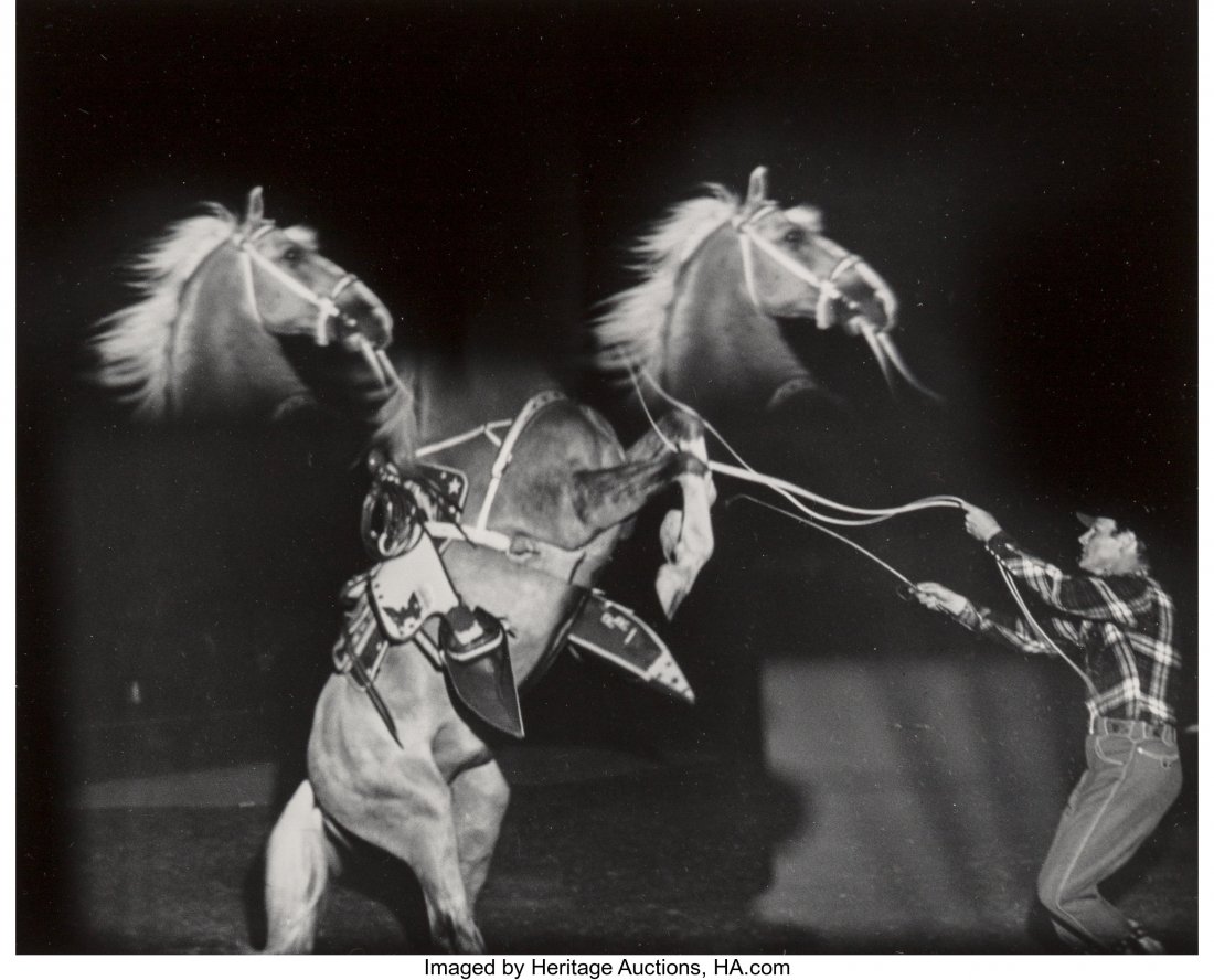 Weegee (American, 1899-1968) Rearing Horse and H (1 of 3)