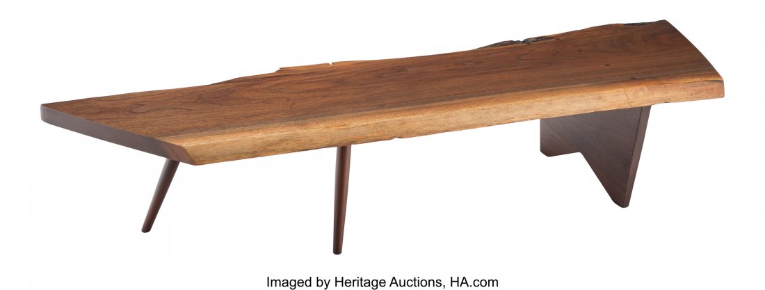 George Nakashima (American, 1905-1990) Slab Tabl (1 of 3)