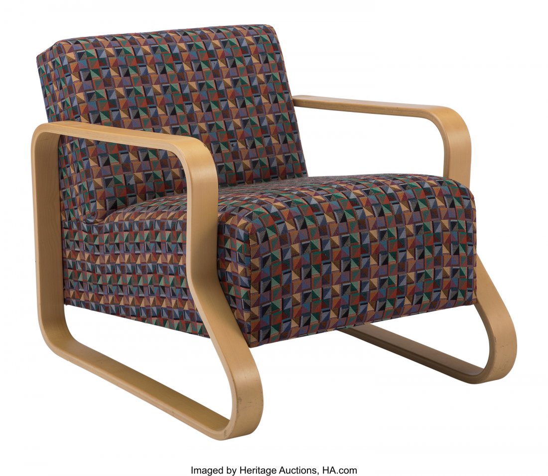 Alvar Aalto (Finnish, 1898-1976) Padded Paimio A: Alvar Aalto (Finnish, 1898-1976) Padded Paimio Armchair, designed 1936 Birch, upholstery 25 x 24 x 32 inches (63.5 x 61.0 x 81.3 cm) HID03101062020 © 2020 Heritage Auctions | All Rights Reserved