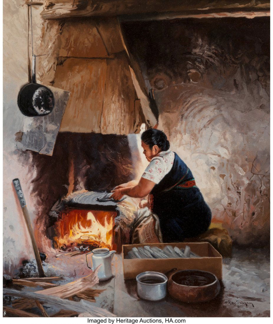 Ray Swanson (American, 1937-2004) Hopi Piki Brea (1 of 2)