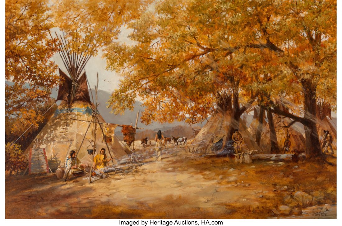 Jay Hester (American, 20th Century) Indian Villa (1 of 2)