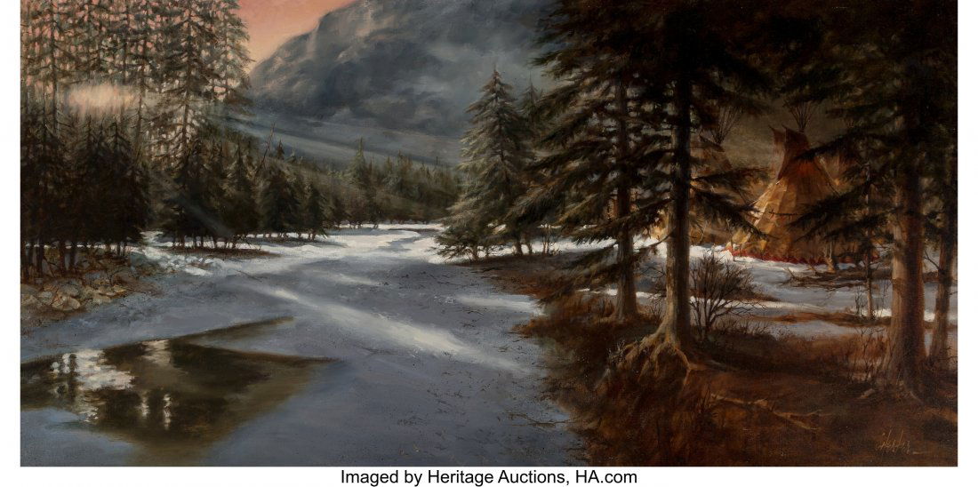 Jay Hester (American, 20th Century) Teepees at S (1 of 2)