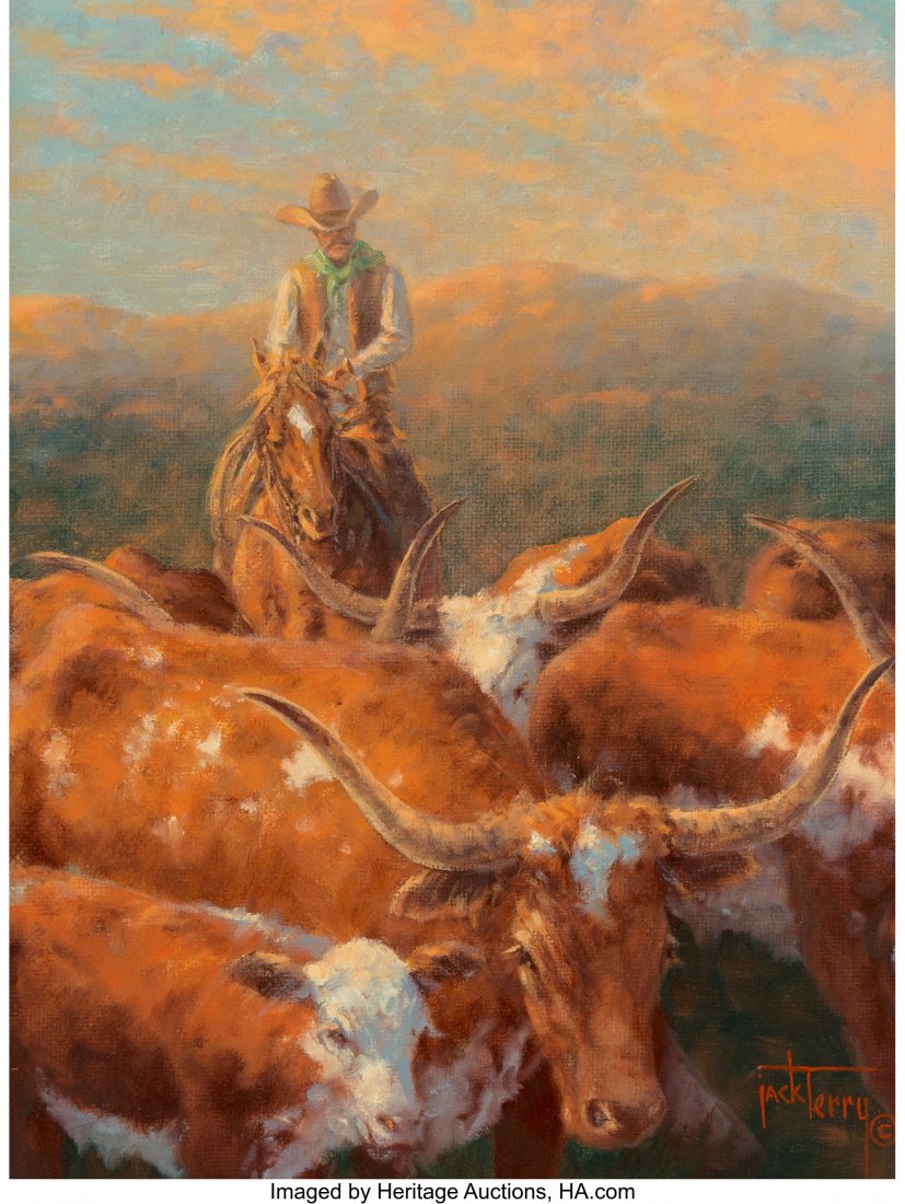 Jack Terry (American, b. 1952) Sunset, 2006 Oil (1 of 3)