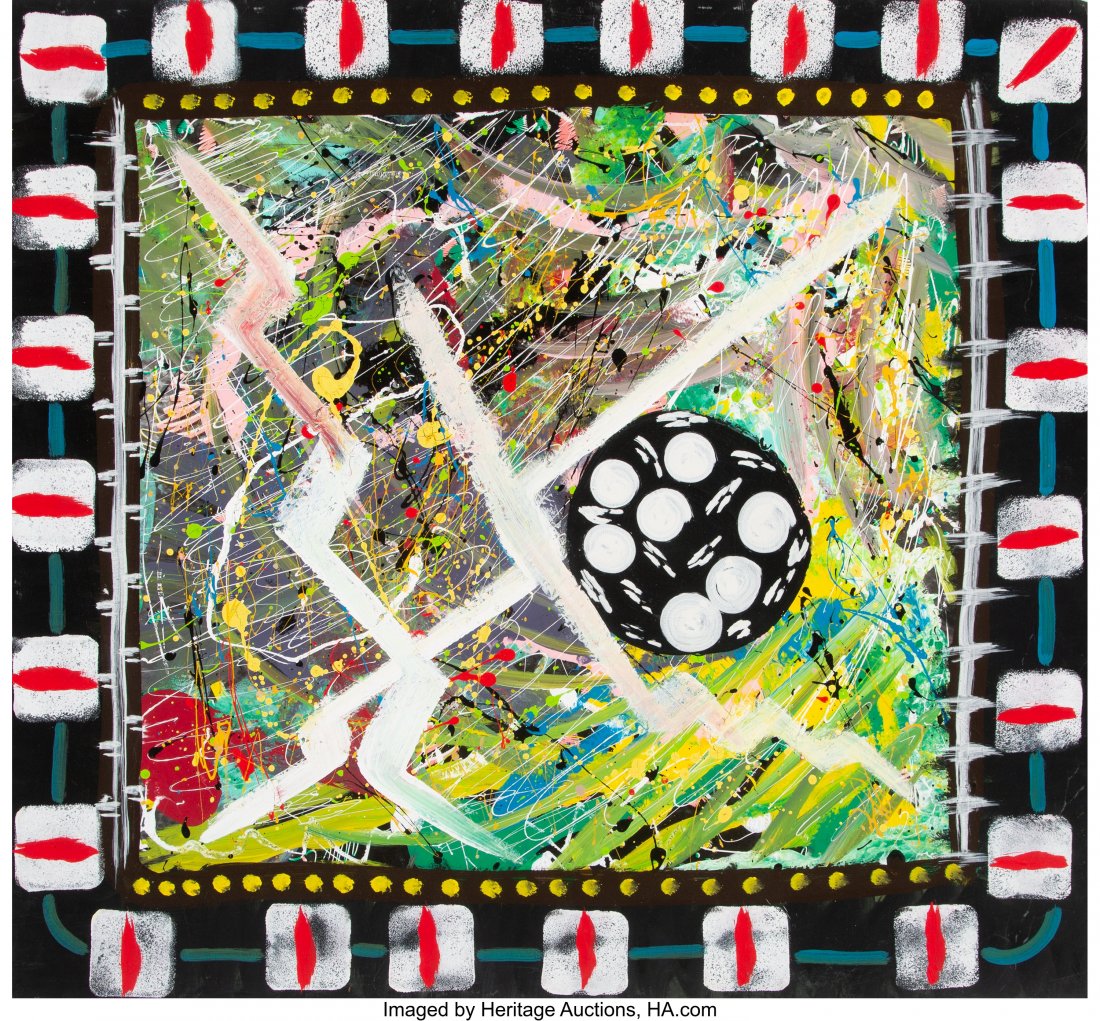 Lonnie Holley (American, b. 1950) Energy in Moti: Lonnie Holley (American, b. 1950) Energy in Motion, 1992 Watercolor on paper 34 x 36-1/2 inches (86.4 x 92.7 cm) Signed and dated lower right: Lonnie B Holley '92 HID03101062020 © 2020 Heritage A