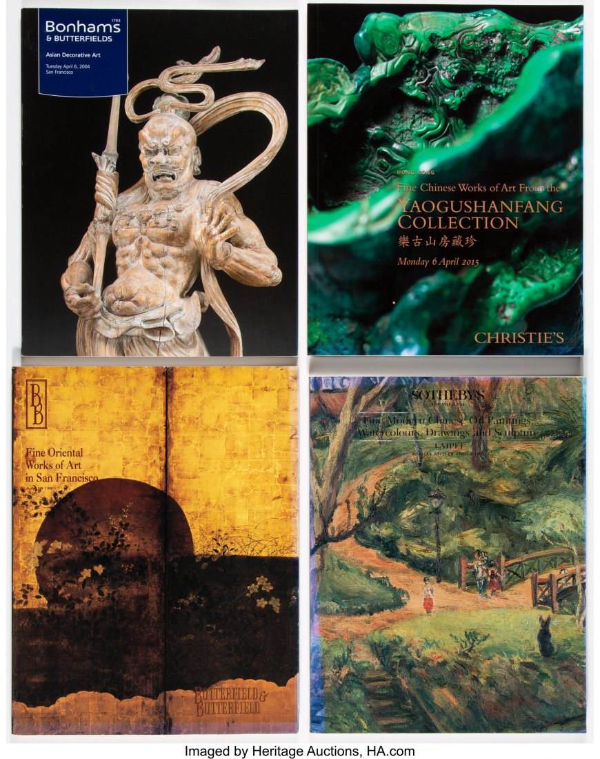A Group of Forty-One Asian Art Auction Catalogs,: A Group of Forty-One Asian Art Auction Catalogs, 1977-2015 10-5/8 x 8-1/4 x 0-1/2 inches (27.0 x 21.0 x 1.3 cm) (approximate for each) The group comprising: 15 Christie's auction catalogs; 13 Butterfi