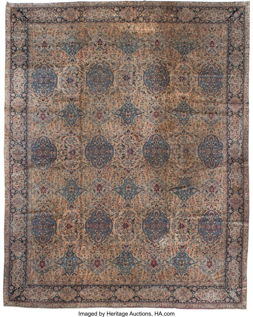 An Agra Manchester Wool Carpet, circa 1900 235 x: An Agra Manchester Wool Carpet, circa 1900 235 x 175 inches (596.9 x 444.5 cm) HID03101062020 © 2020 Heritage Auctions | All Rights Reserved