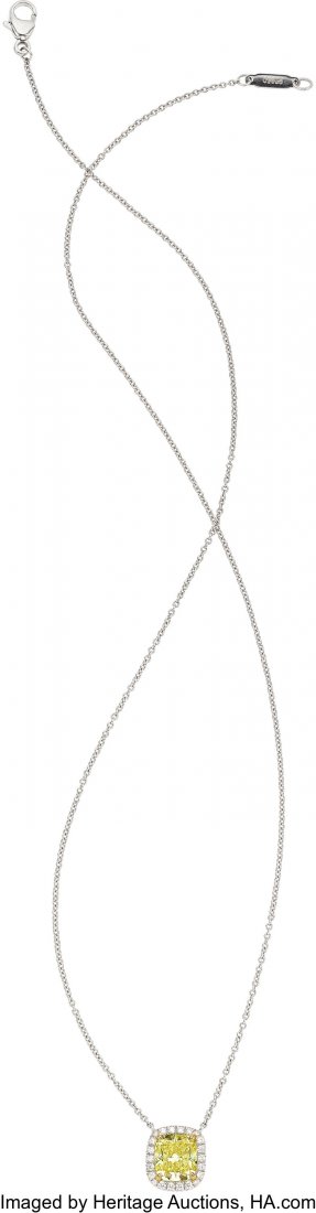 Fancy Intense Yellow Diamond, Diamond, Platinum, (1 of 9)