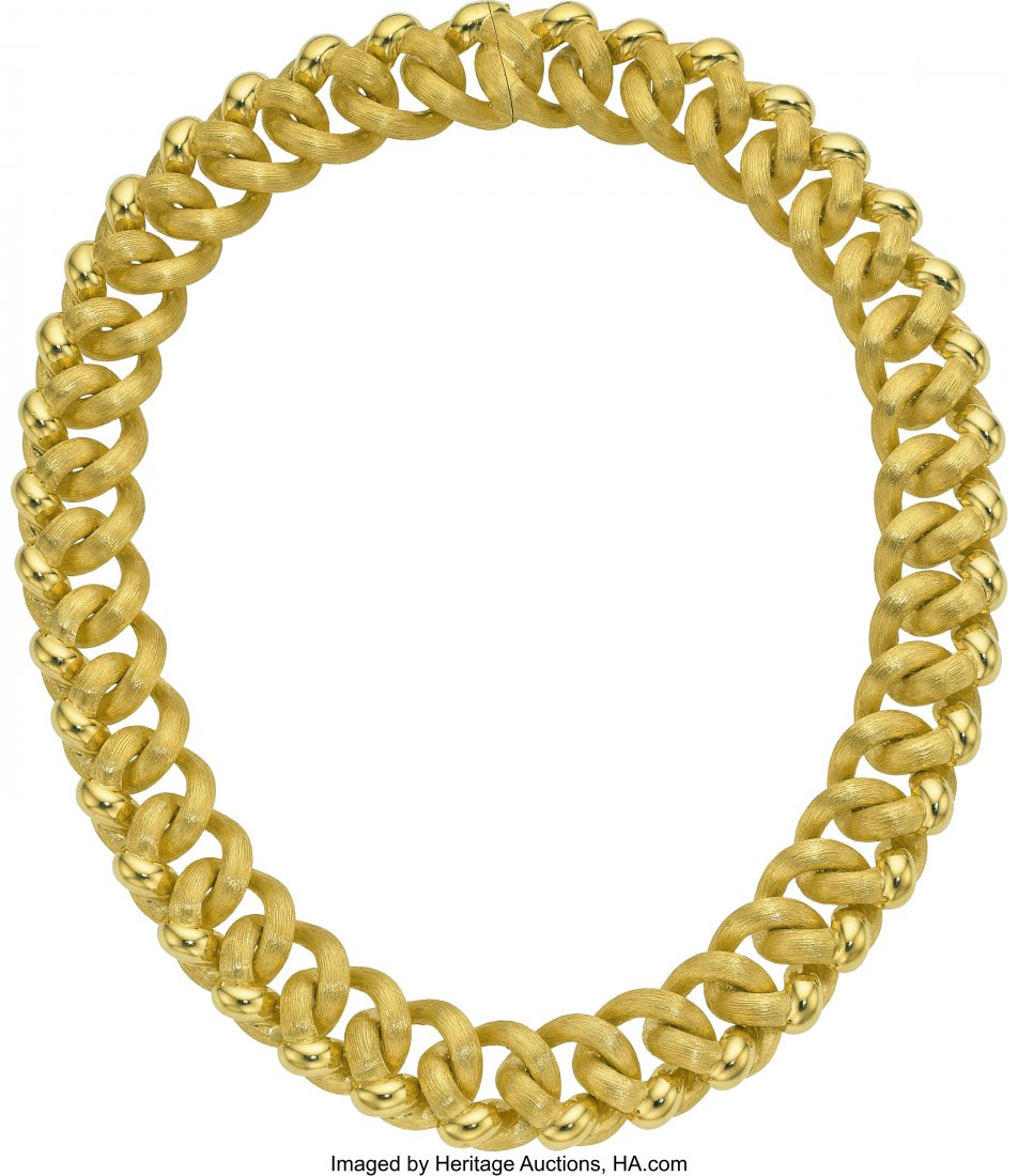 Gold Necklace, Henry Dunay  The 18k gold Sabi ne (1 of 3)