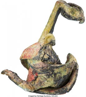 Antonius Höckelmann (German, 1937-2000) S: Antonius Höckelmann (German, 1937-2000) Schwanring, 1984 Mixed media 28 x 24 x 9-1/2 inches (71.1 x 61.0 x 24.1 cm) HID03101062020 © 2020 Heritage Auctions | All Rights Reserved