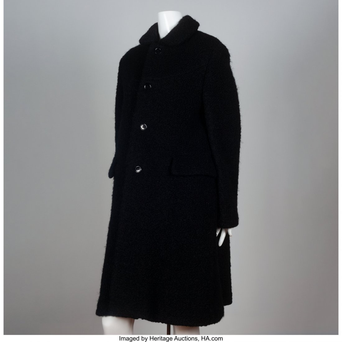 Rei Kawakubo (Japanese, b. 1942) and Comme des G: Rei Kawakubo (Japanese, b. 1942) and Comme des Garçons (Japanese, founded 1973) Single-Breasted Coat, 2002 Wool Size Marked: L (JP) Chest: 21 inches Shoulder: 18 inches Length: 40 inches Sleeve