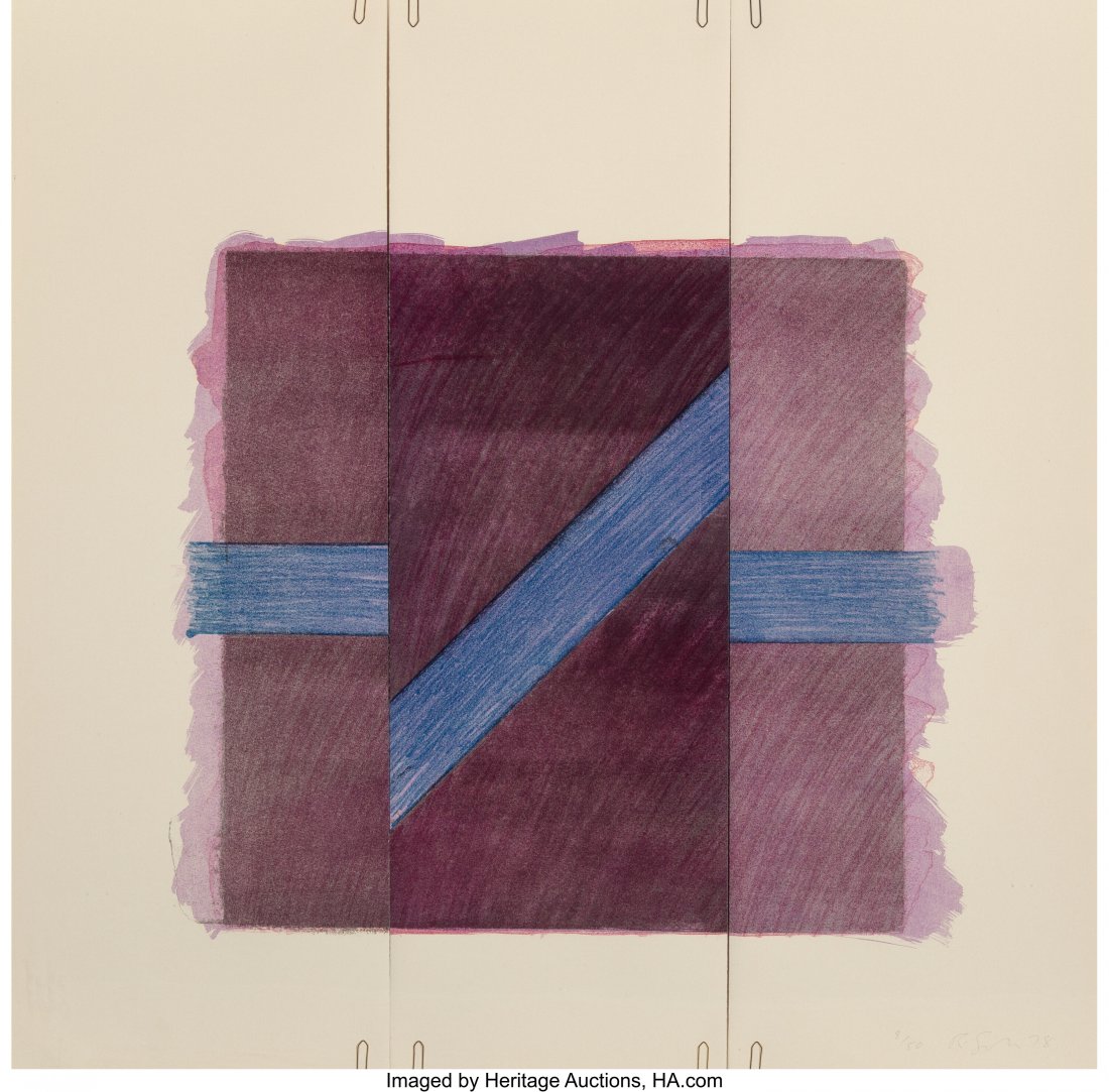 Richard Smith (British, 1931-2016) Untitled from: Richard Smith (British, 1931-2016) Untitled from Two of a Kind, 1978 Lithograph in colors with paper clips on folded wove paper 27-1/2 x 27-1/2 inches (69.9 x 69.9 cm) (sheet) Ed, 8/50 Signed, numbere