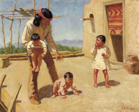 JOSEPH HENRY SHARP (American, 1859-1953) Lo the