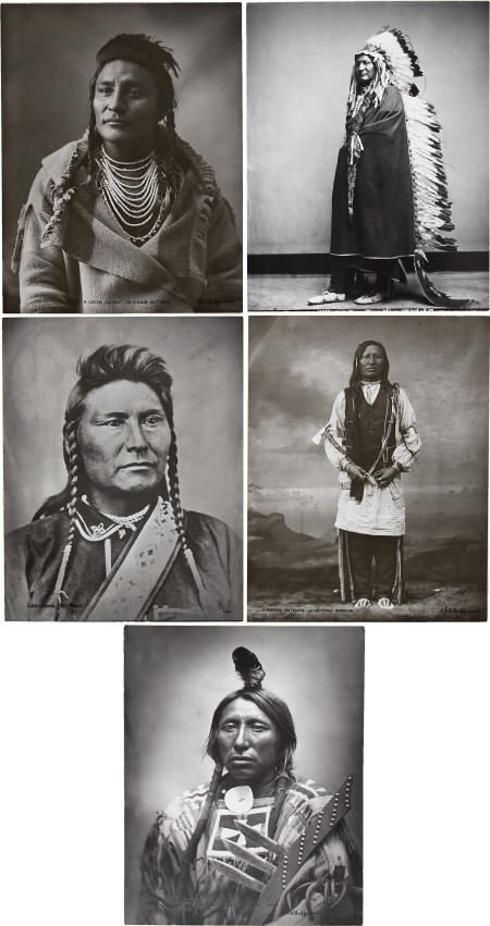 L. A. Huffman Montana Photographs: Lot of Five.