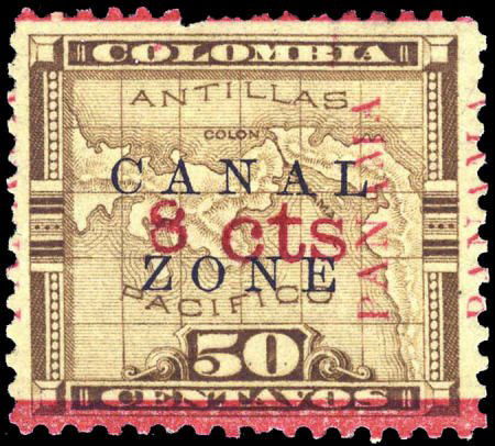 #15, 1905, 8c on 50c Bister Brown. (Disturbed Or