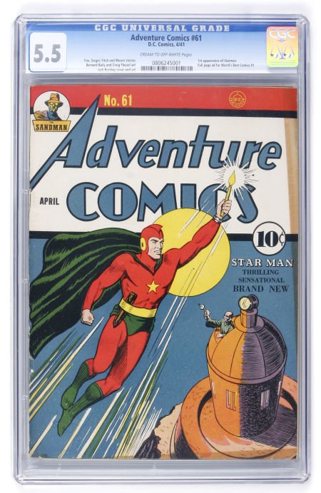 Adventure Comics #61 (DC, 1941) CGC FN- 5.5 Crea